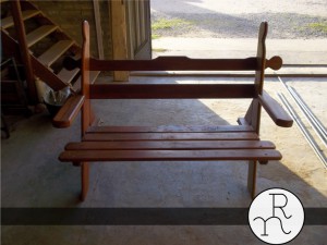 foto banco de madera para jardines