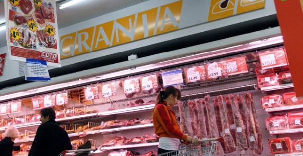 En supermercados la carne mucho más cara